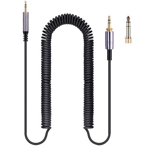 FAAEAL QC35 Coiled Audio Cable Replacement for Bose QC45(QuietComfort 45) NC700,AKG Y55BT Y55 Headphones, 2.5mm to 3.5mm(1/8”) Extension Aux Cord…
