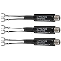 3Pcs 75 Ohm to 300 Ohm Adapter UHF/VHF/FM Balun Transformer Matching Converter Coaxial Adapter Connector for TV Antenna, Radio, Coax Cable with F