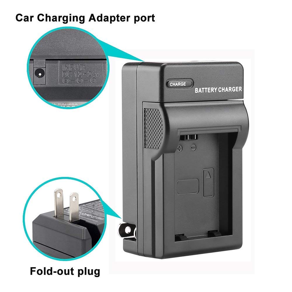 Mliepow 2 Pack NB-6L/NB-6LH Battery and Charger kit Compatible with Canon PowerShot SX540 HS, SX530 HS, SX520 HS, SX510 HS, SX500 HS, SX170 is,SX700