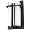 Sunlite 46092 Decorative Square Wall Sconce Light Fixture, A19 Bulb, E26 Socket, 60 Watts Max (Bulb not Included), Indoor, Opal Shade, Matte Black