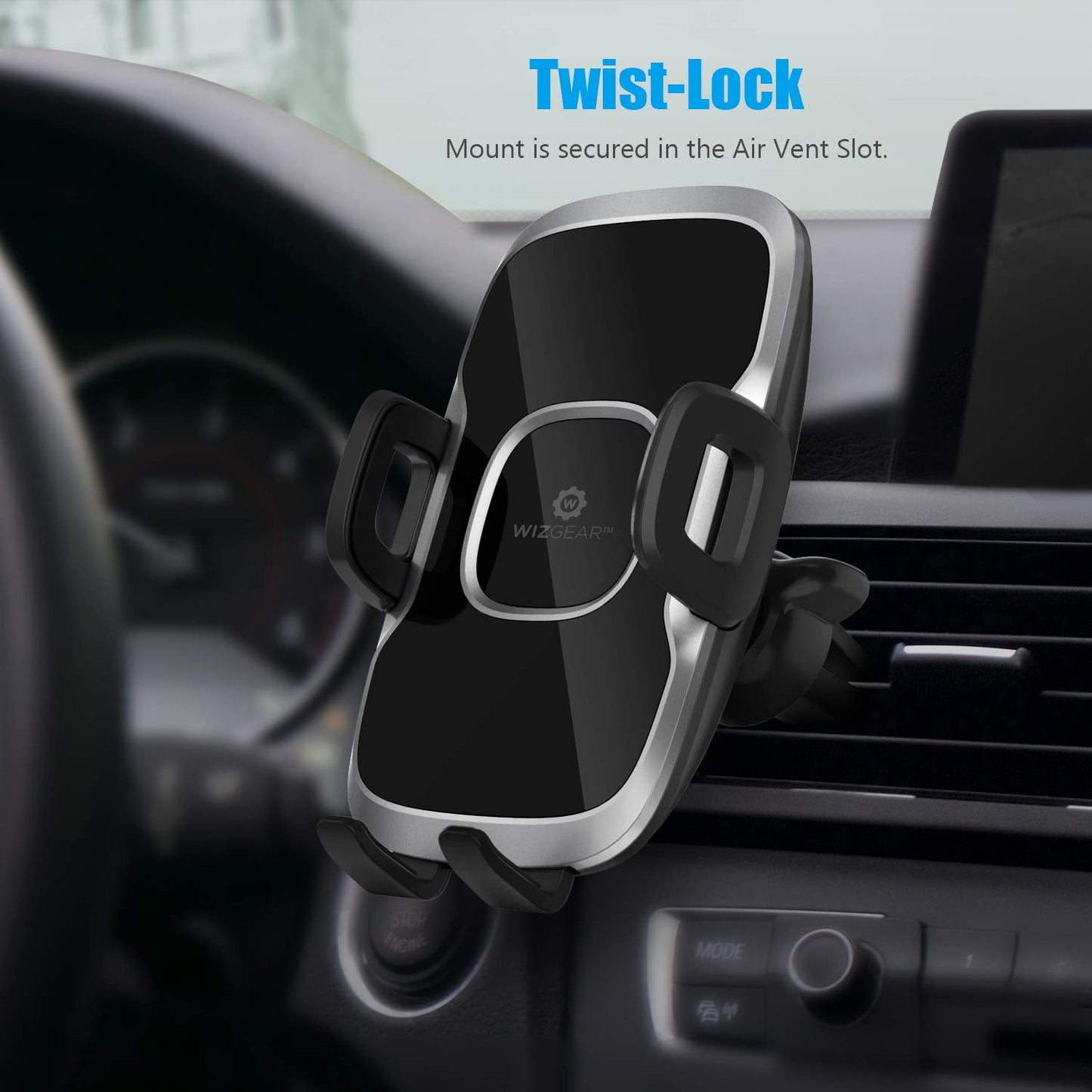 Phone Holder for Car, WizGear Car Phone Mount Air Vent Cell Phone Holder for Car, Air Vent Phone Holder for Car with Twist Lock Base Compatible