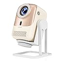 40"-120" Smart Mini Projector with Android TV, 4K Supported 1080P Portable Outdoor Movie Projector, Auto Keystone, WiFi 6 & Bluetooth 5.2