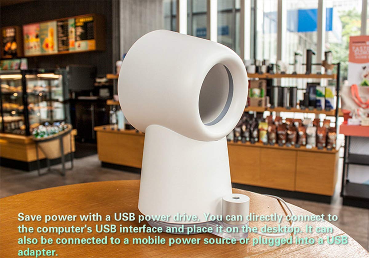 Hyzone Spray Fan Without Fan Blades, Portable humidifier, USB Power Driver
