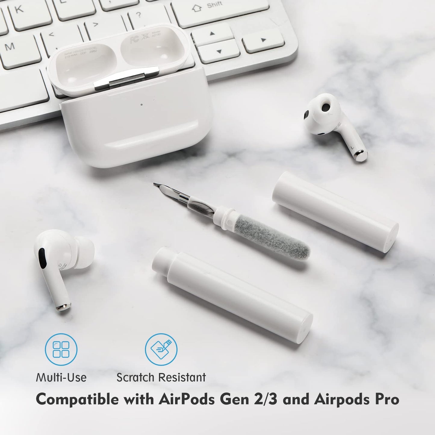 BEKKY Cleaner Kit for AirPods Pro Gen 1 2 3 - Cleaning Pen Tool for Wireless Earbuds