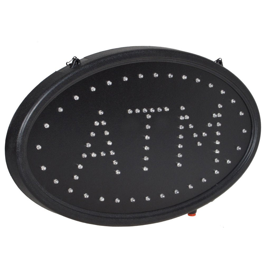 Boshen Led ATM Signs Decor for Bank Business Mart Shop Store Bar Cafe Now Open Sign Display On/Off Switch + Chain (19" Lx 10"W(Oval"ATM"))