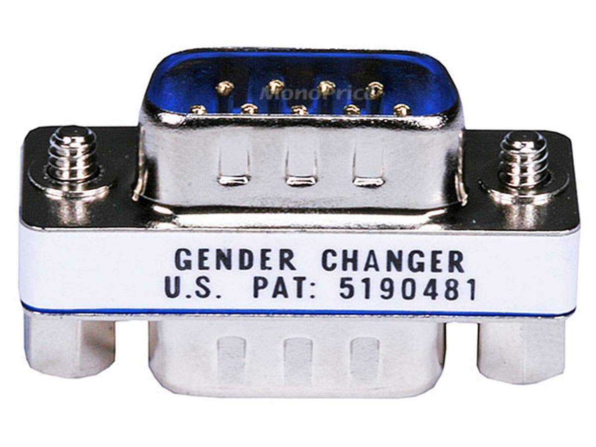 Monoprice DB9 M/M, Mini Gender Changer