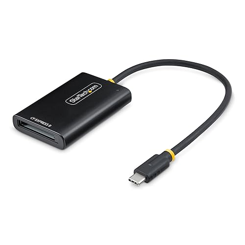 StarTech.com USB-C CFexpress Type B Card Reader, Portable USB 10Gbps Memory Card Reader, USB Type-C to CF Express 2.0 Adapter