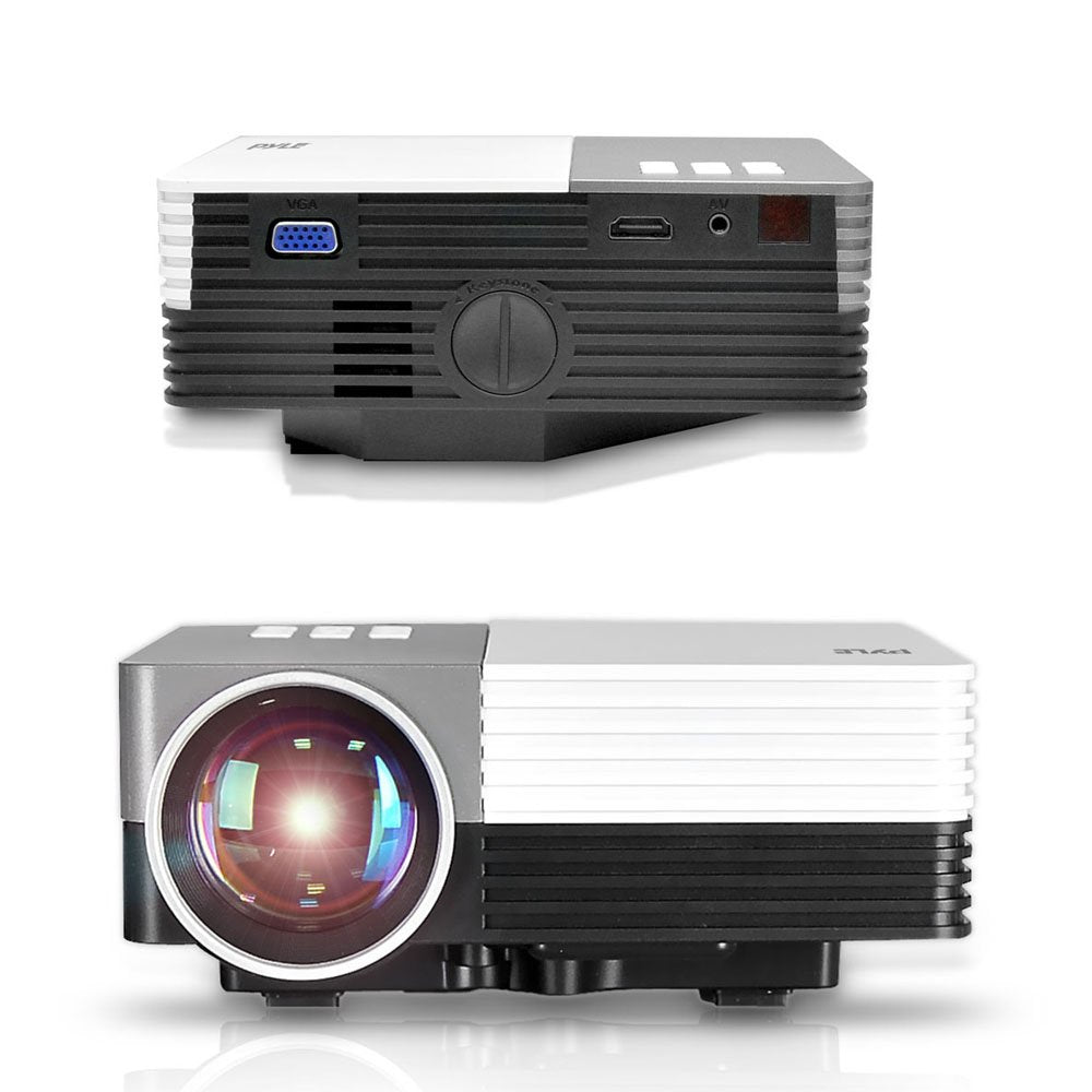 Pyle Video Projector 1080p Full HD Professional Cinema Home Theater - Digital Multimedia, Built-in Stereo, Adjustable Keystone Picture Presentation