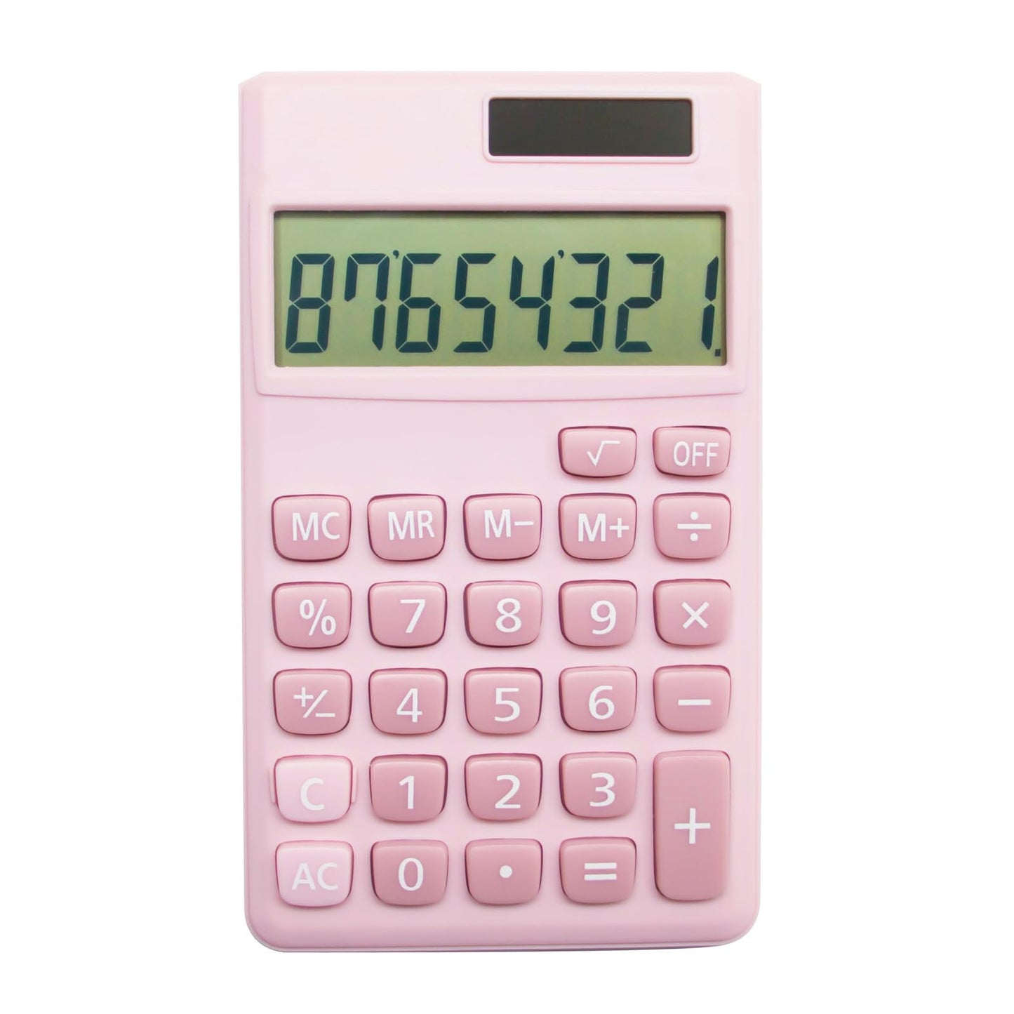 Basic Standard Calculators Small Digital Desktop Calculator with 8-Digit LCD Display, Battery Solar Power Smart Calculator Children's School Adult