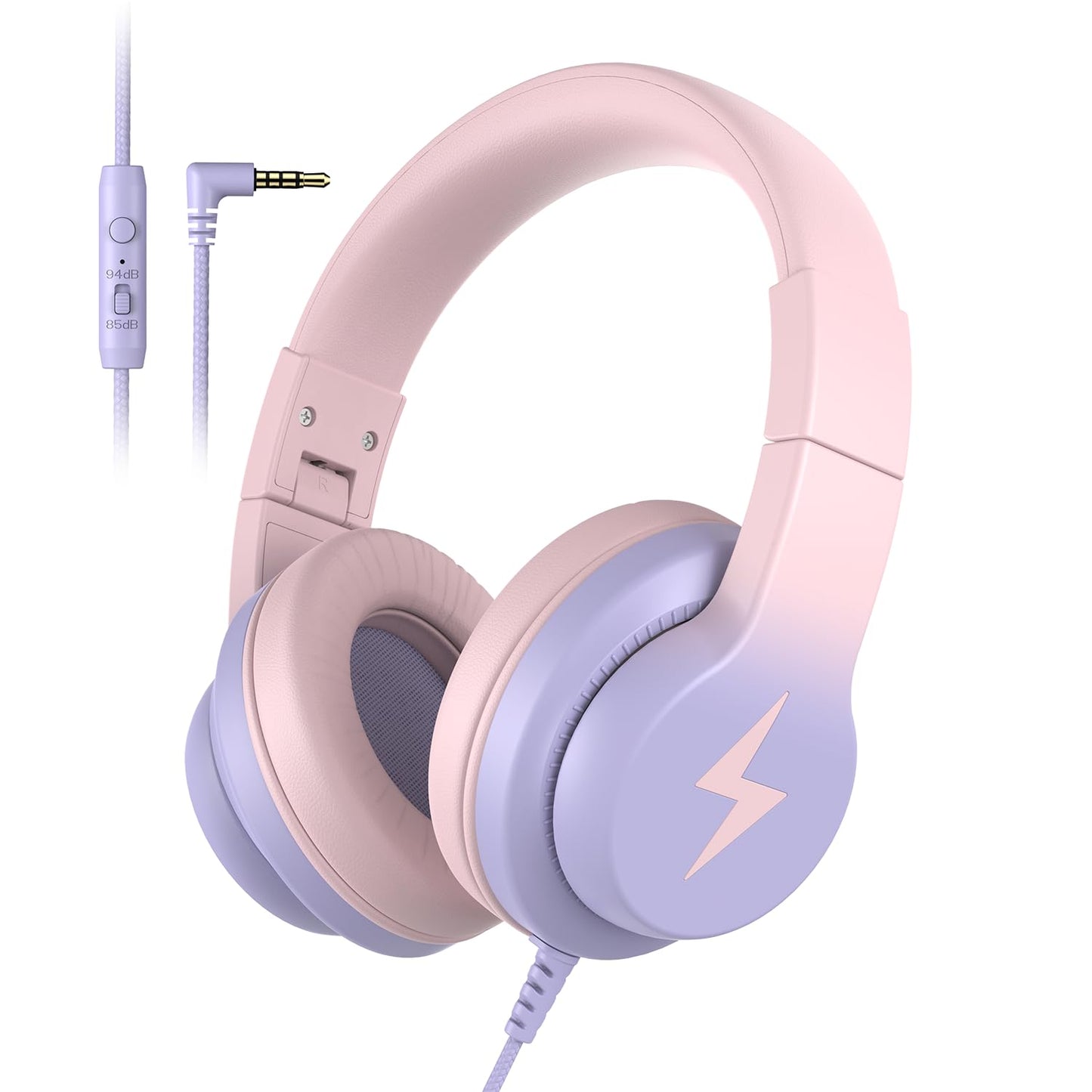 Candy Bila Wired Kids Headphones for School, Over-Ear for Boys Girls