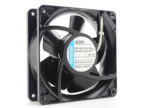 EBM papst 4656N 12038 1238 12cm 120mm AC 220V all Metal aluminium cooling server industrial fan high tempreture