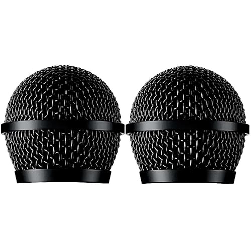 Generic Replacement PG58 Grille for Shure BLX24/PG58 UHF Wireless Microphone System, Black, 2 Pack