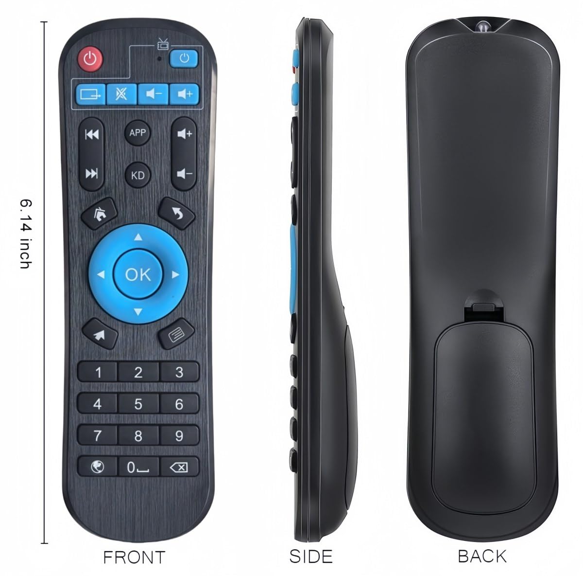 Replacement Remote Control fit for Android TV Box T95 Series T9 T95 T95H T95Q Q+ T95MAX T95MAX T95ZPLUS T95S2 T95MINI T95SUPER HK1BOX HK1MAX:T95