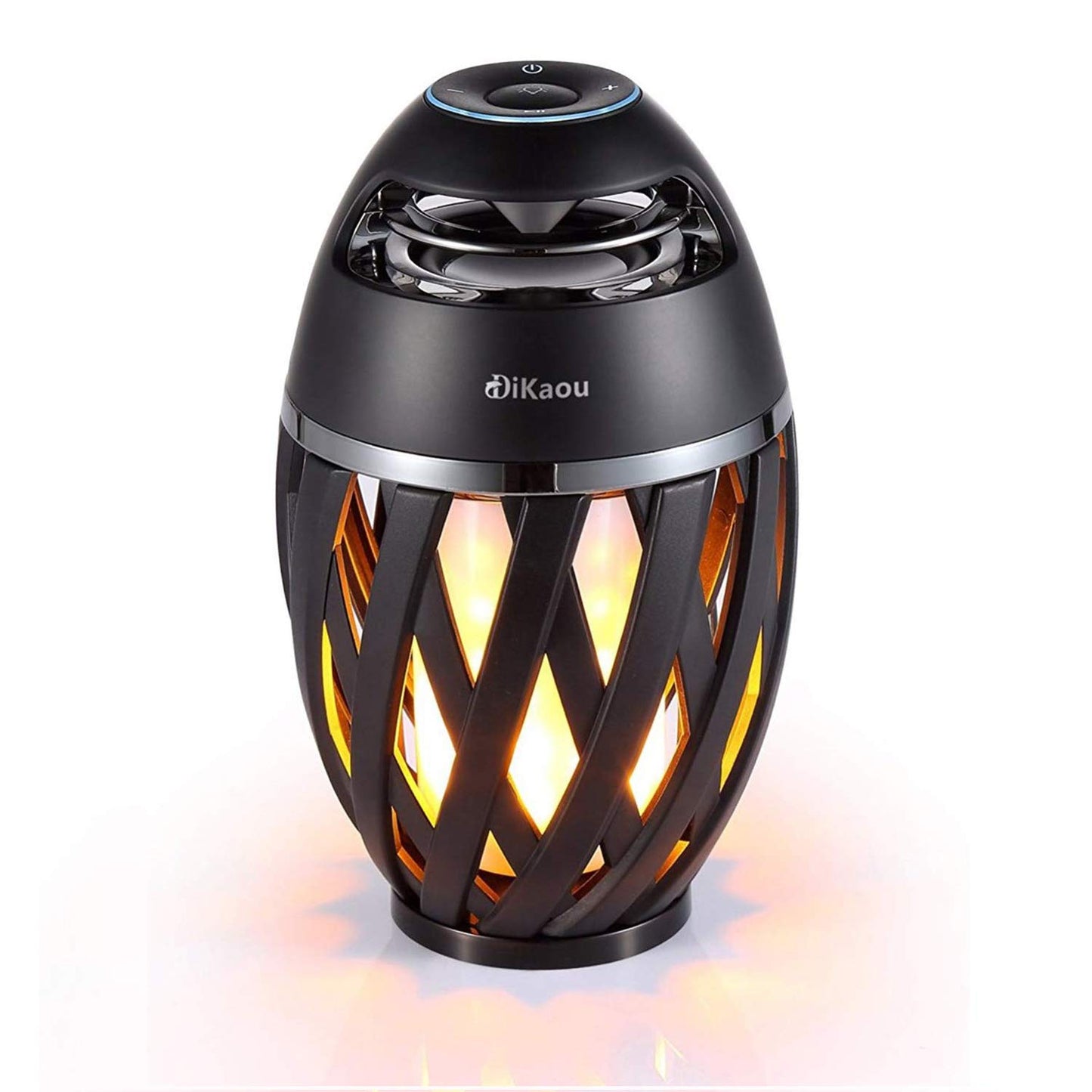 DiKaou Led Flame Table lamp, Torch Atmosphere Bluetooth Speakers&Outdoor Portable Stereo Speaker with HD Audio and Enhanced Bass,LED flickers Warm