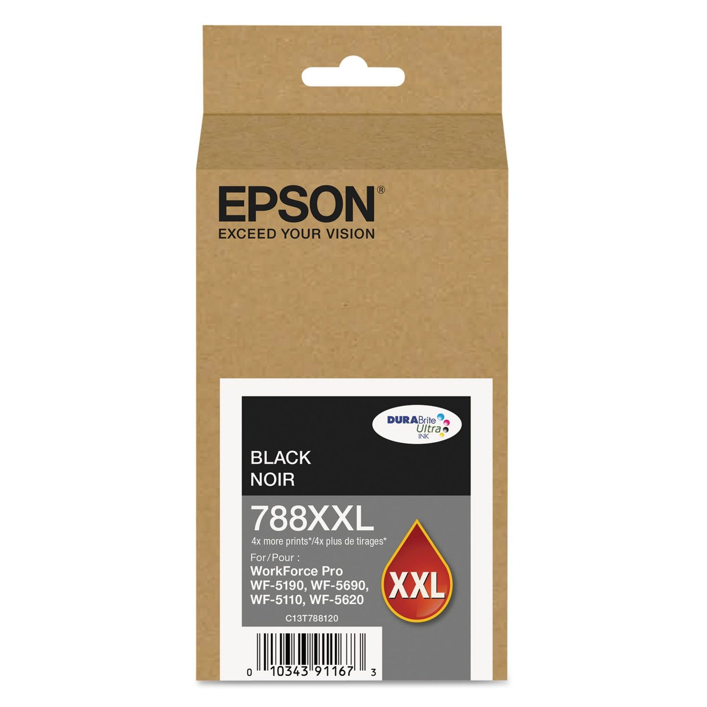 Epson EPST788XXL120 - T788XXL120 788XXL DURABrite Ultra XL PRO High-Yield Ink