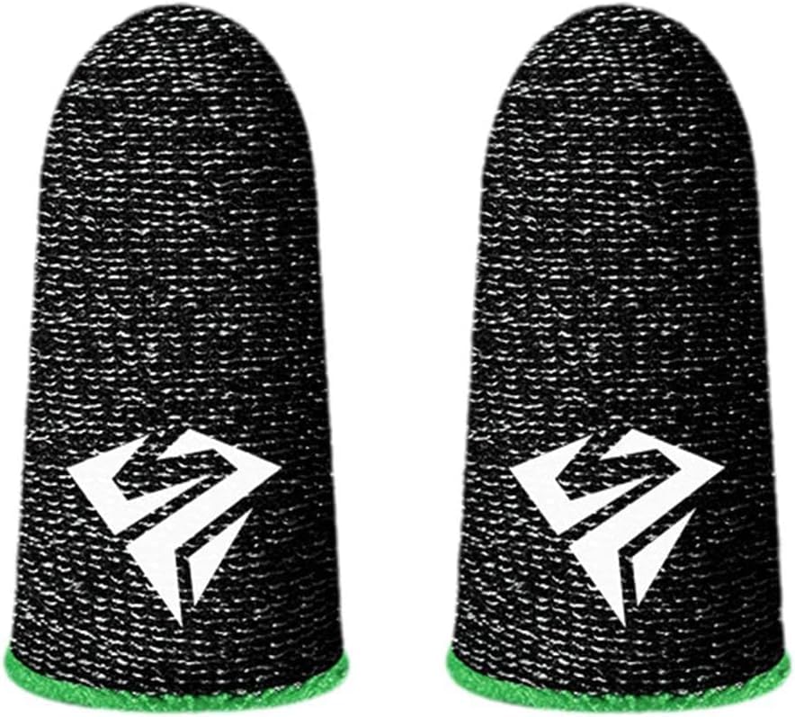 1 Pair for Pubg Mobile Games Gaming Finger Sleeve Breathable Fingertips Sweatproof Fingertip for Mobile Cove Slip Finger Gloves, Cell Phone Gaming