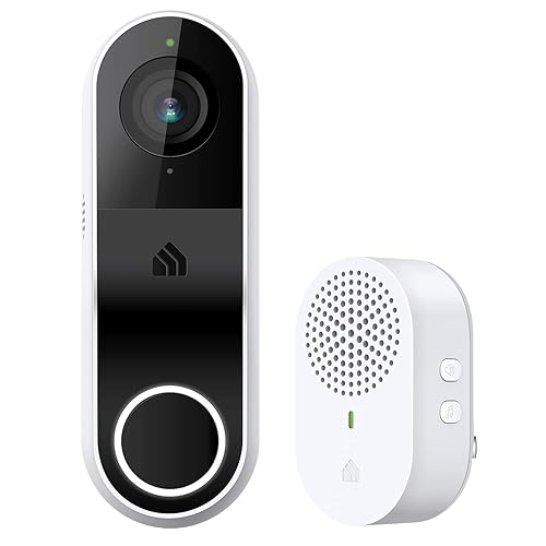 Kasa Smart Video Doorbell Camera Hardwired w/Chime, 2K Resolution, Always-on Power, Night Vision, 2-Way Audio, Real-Time Notification, Cloud & SD Card