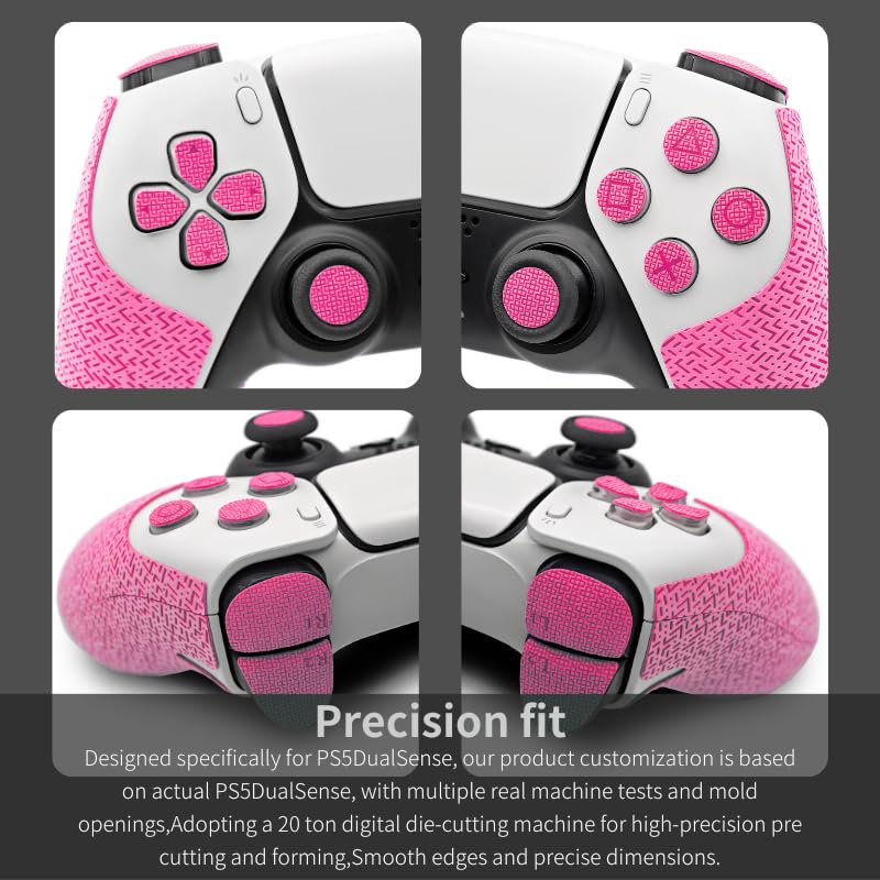 Controller Grip for PS5,Textured Skin kit,for PS5DualSense Anti-Skid Sweat-Absorbent Controllers Handle Grips, Buttons (PS5 DualSense