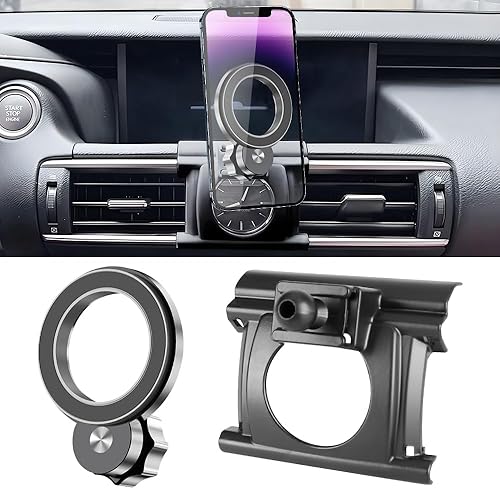 JIEZMO Car Magnetic Phone Mount for Lexus is 2014-2020 is300 is350 is250 is200t Auto Interior Accessories Best Cellphone Holder Mobile Cradle Cell