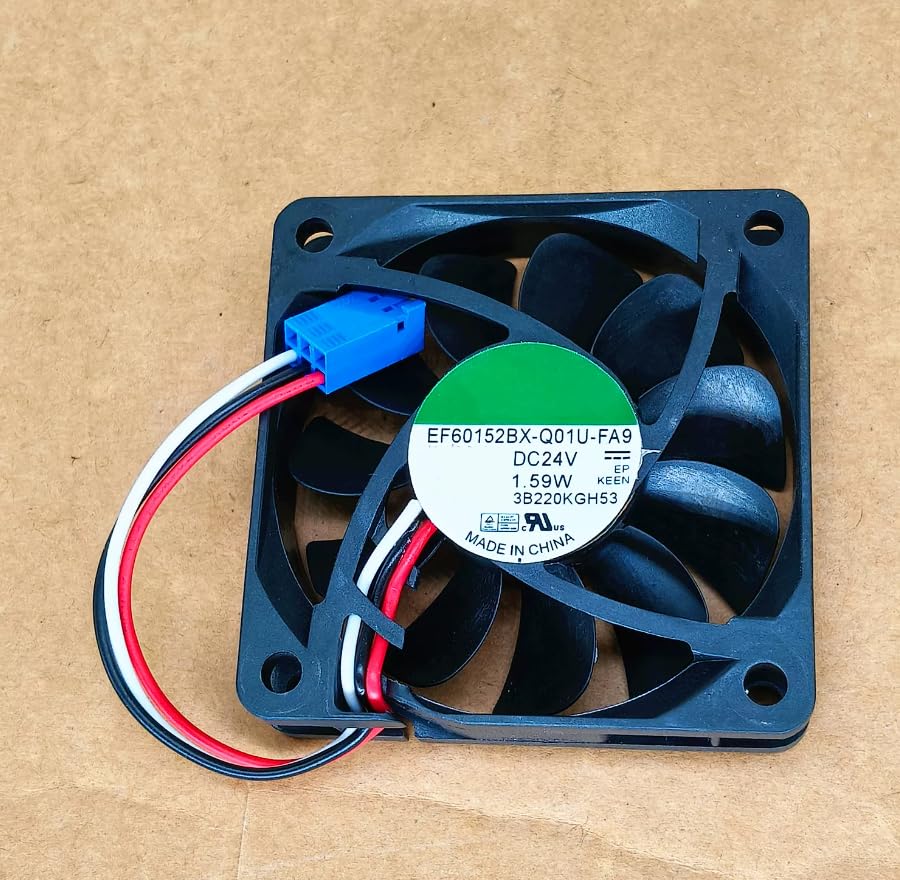 EF60152BX-Q01U-FA9 DC 24V 1.59W 60x60x15mm 3-Wire Cooling Fan