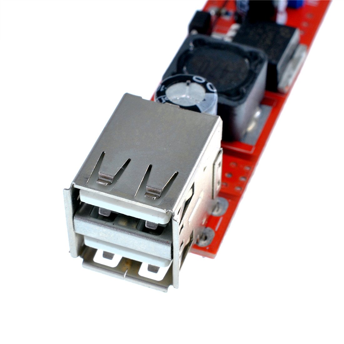 Oiyagai 2Pcs DC to DC Voltage Regulator Step Down Power Supply Buck Converter Module 6-40V to 5V 3A Dual USB Port Output