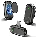 ABYLFE Wireless Lavalier Microphone for iPhone Android, Magnetic Mini Mic for Video Recording Live Stream, 2-in-1 Plug & Play Lapel Professional Mic