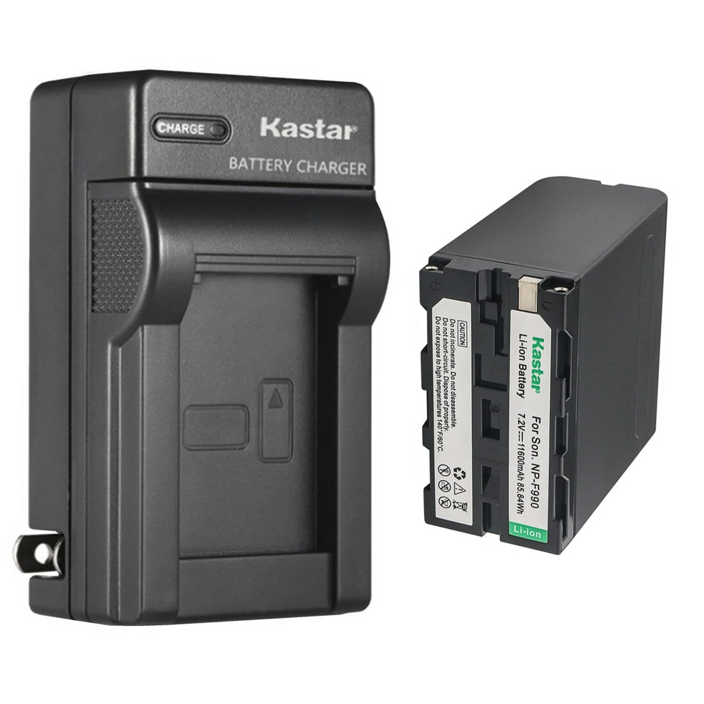Kastar 1-Pack Battery and AC Wall Charger Replacement for Son NP-F330 NP-F550 NP-F570 NP-F730 NP-F750 NP-F770 NP-F780Exp NP-F930 NP-F950 NP-F960