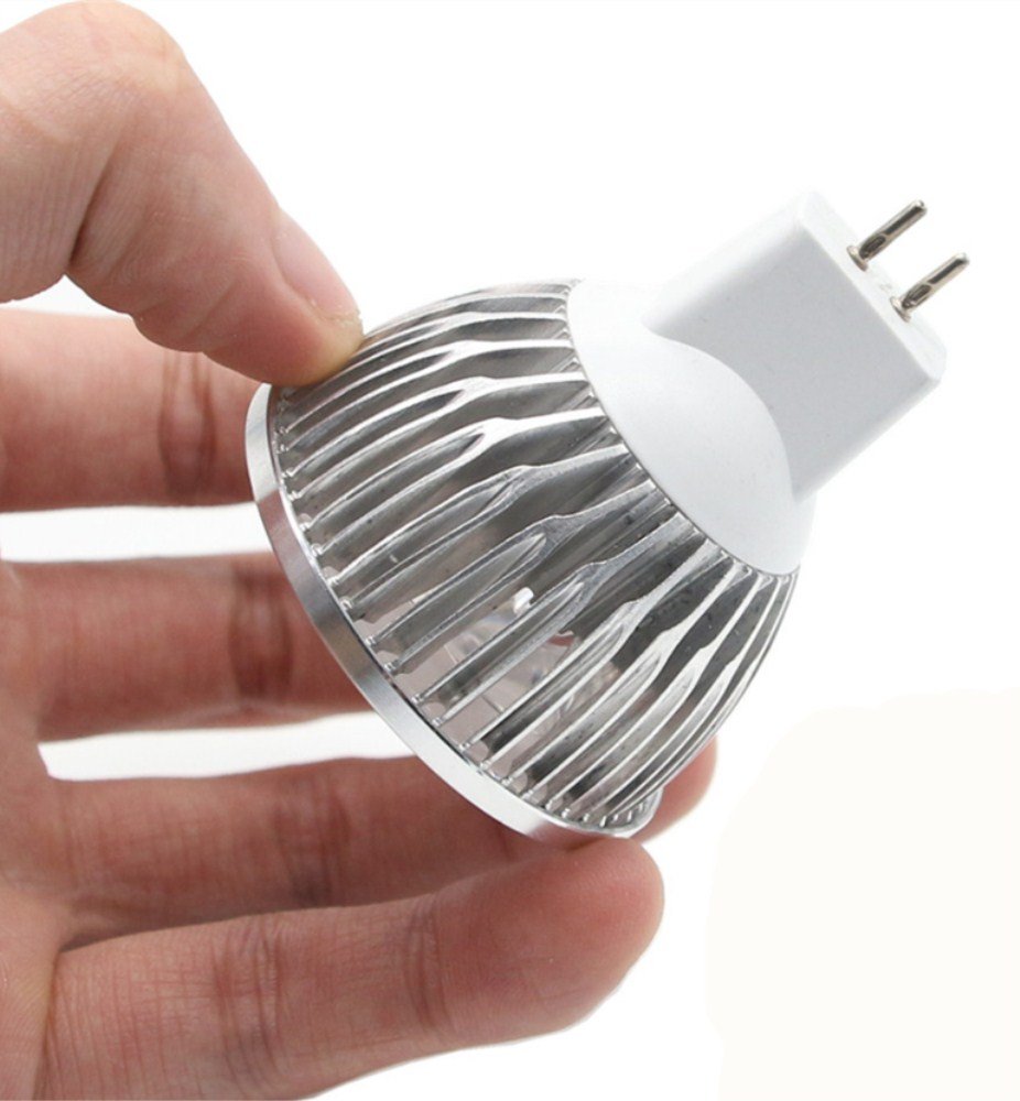 MR16 LED Bulbs MR16 3W LED Warm White Light Bulbs GU5.3 MR16 LED Bulbs 12V 3W LED Spotlight Bulbs for for Landscape Recessed Track Lighting,20W