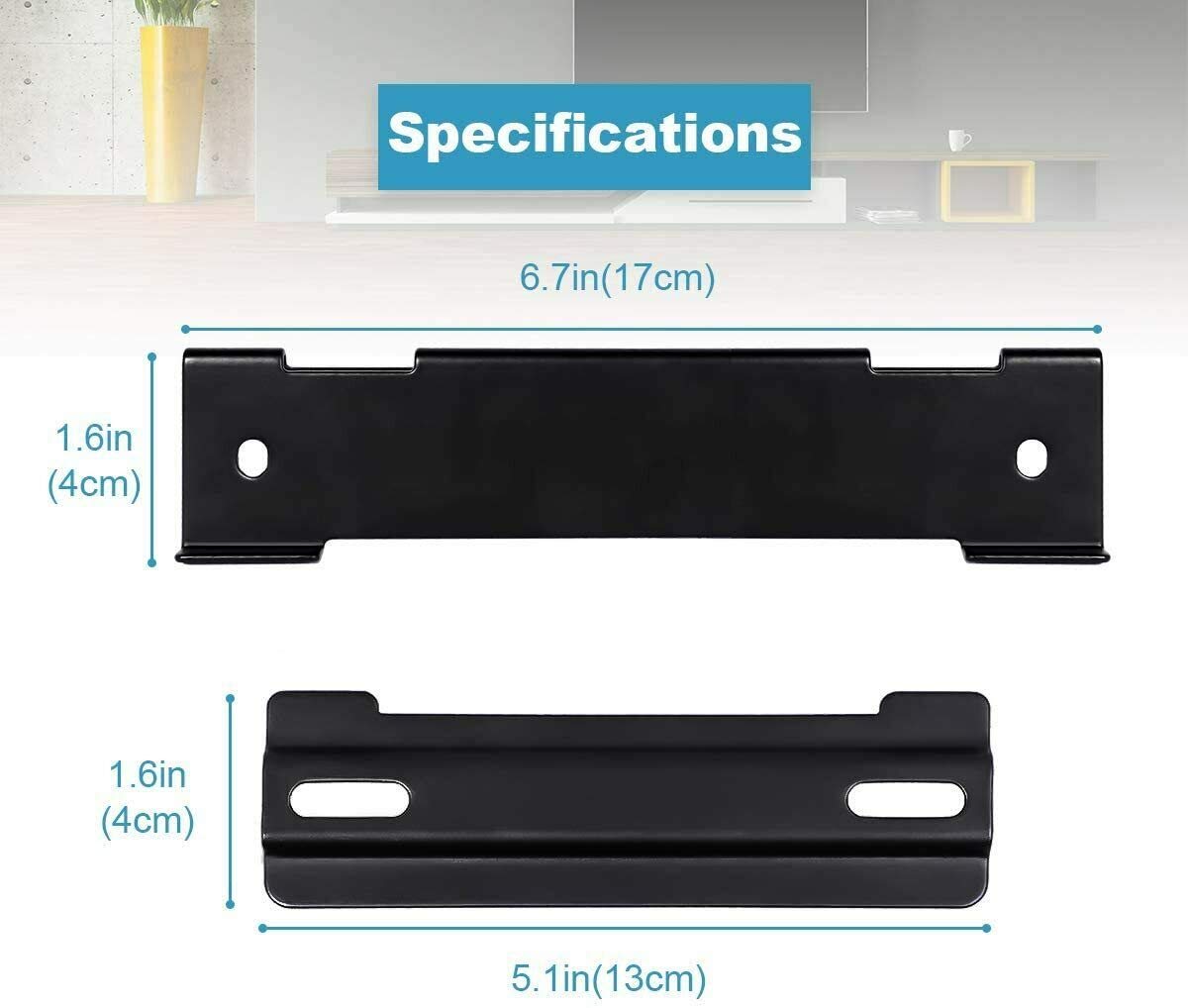 BestPartsCom Wall Mount Kit Compatible with Bose WB-120, Wall Bracket Holder Stand Compatible with Bose WB-120 SoundTouch,Solo 5 Soundbar, CineMate