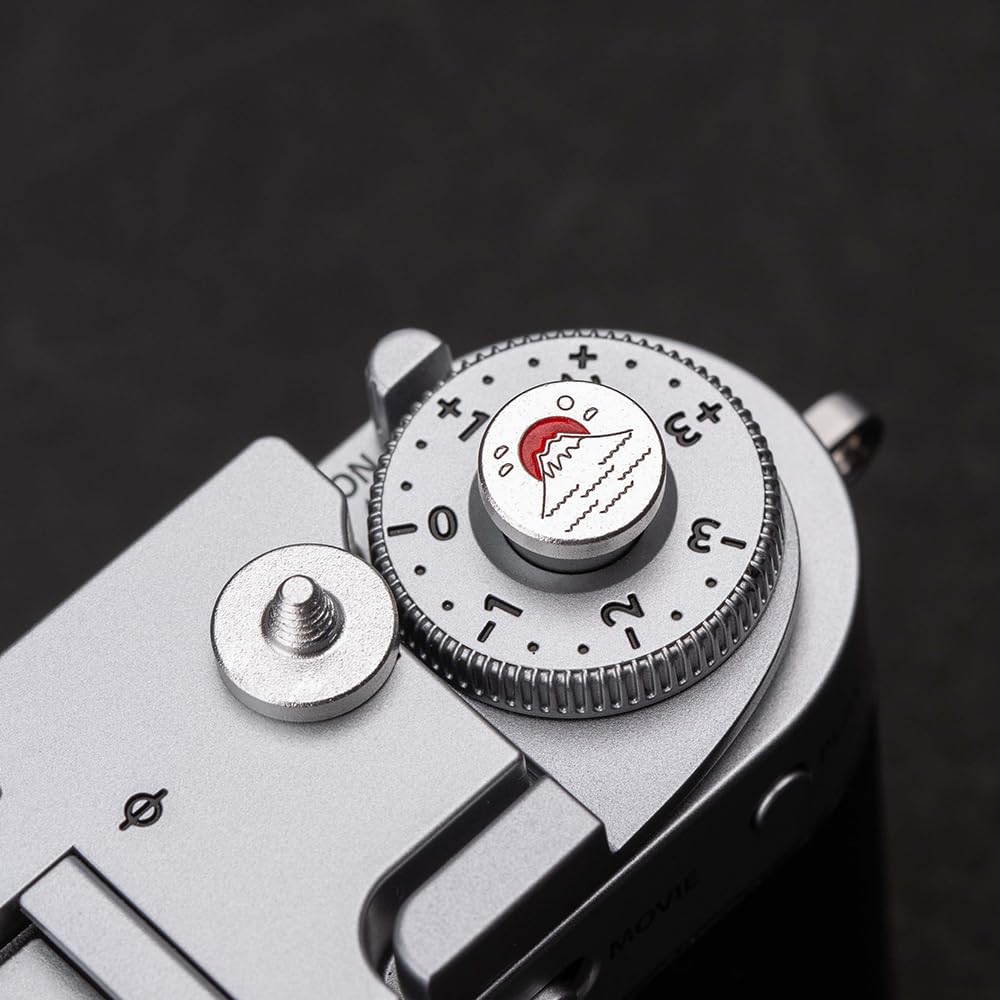 Camera Hot Shoe Cover/Shutter Button, Soft Release Button,Suitable for FUJIFILM XT5 XT4 XT3 XT30 XT20 X100V X100F XT100 X-E3 X-PRO2 X-PRO3 (Mountains