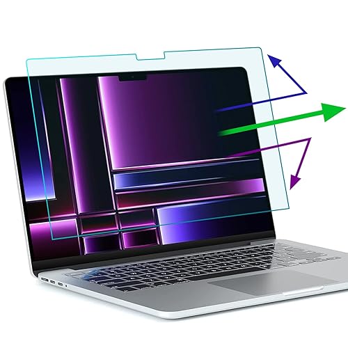2 Pack Anti Blue Light Screen Protector Compatible with Macbook Pro 14 inch (M2 Pro / M2 Max / M1 Pro / M1 Max), Eye Protection Anti Blue Light Anti