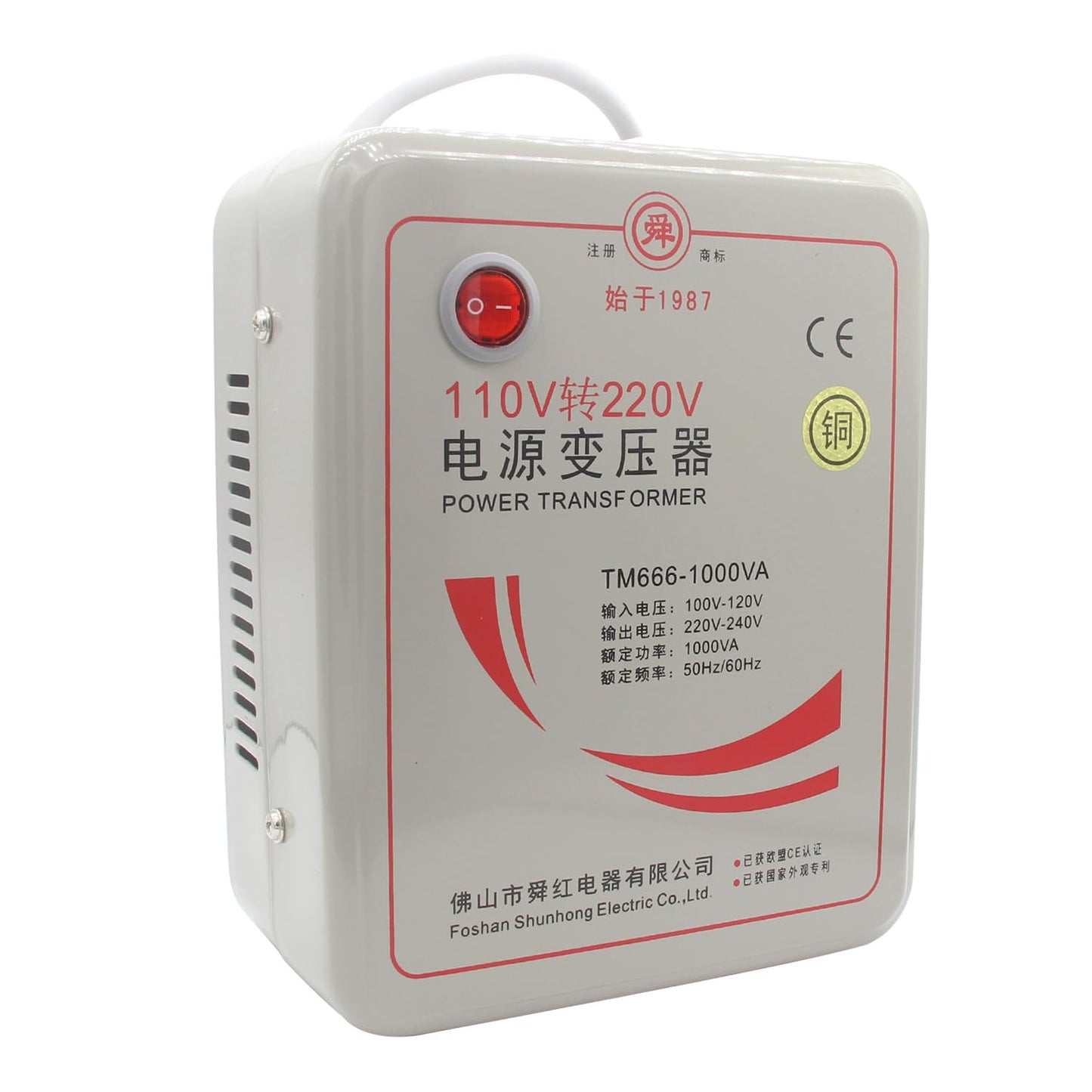 Beduan 110V to 220V Step Up Converter Voltage Power Transformer for 220V Chinese Electronics