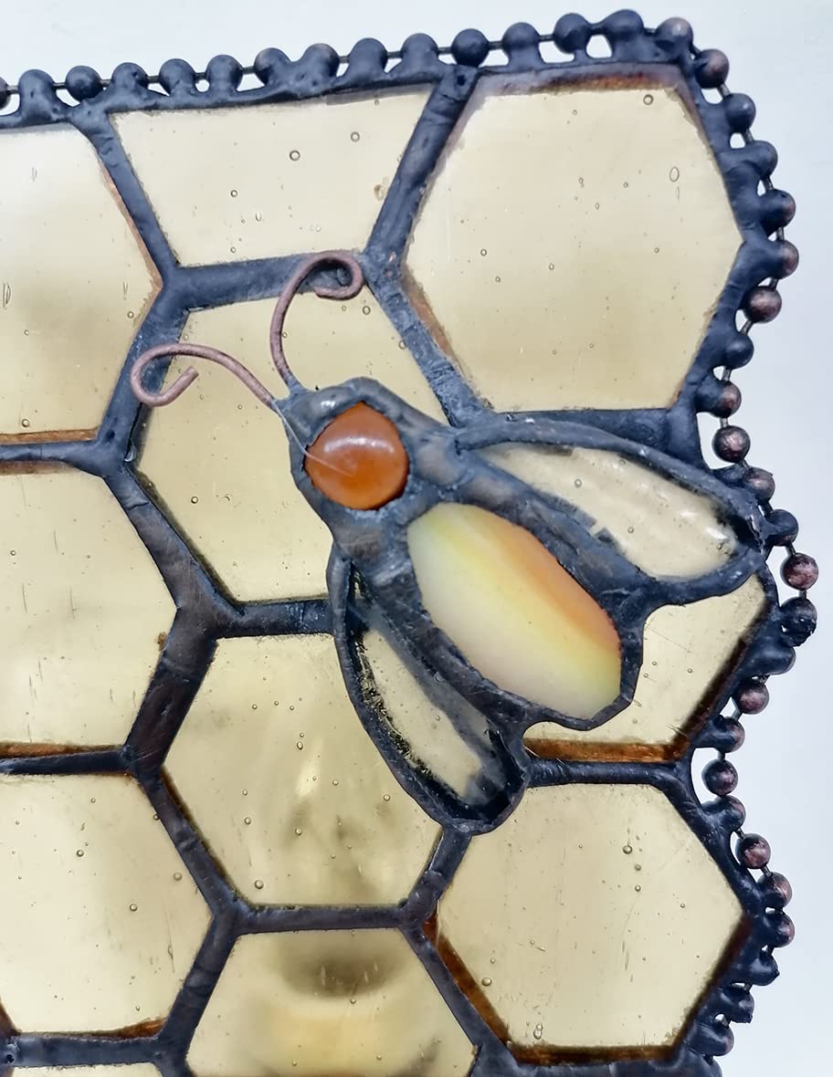 HUIMEIJU Tiffany Glass Night Light for Bedroom, Study, Aisle