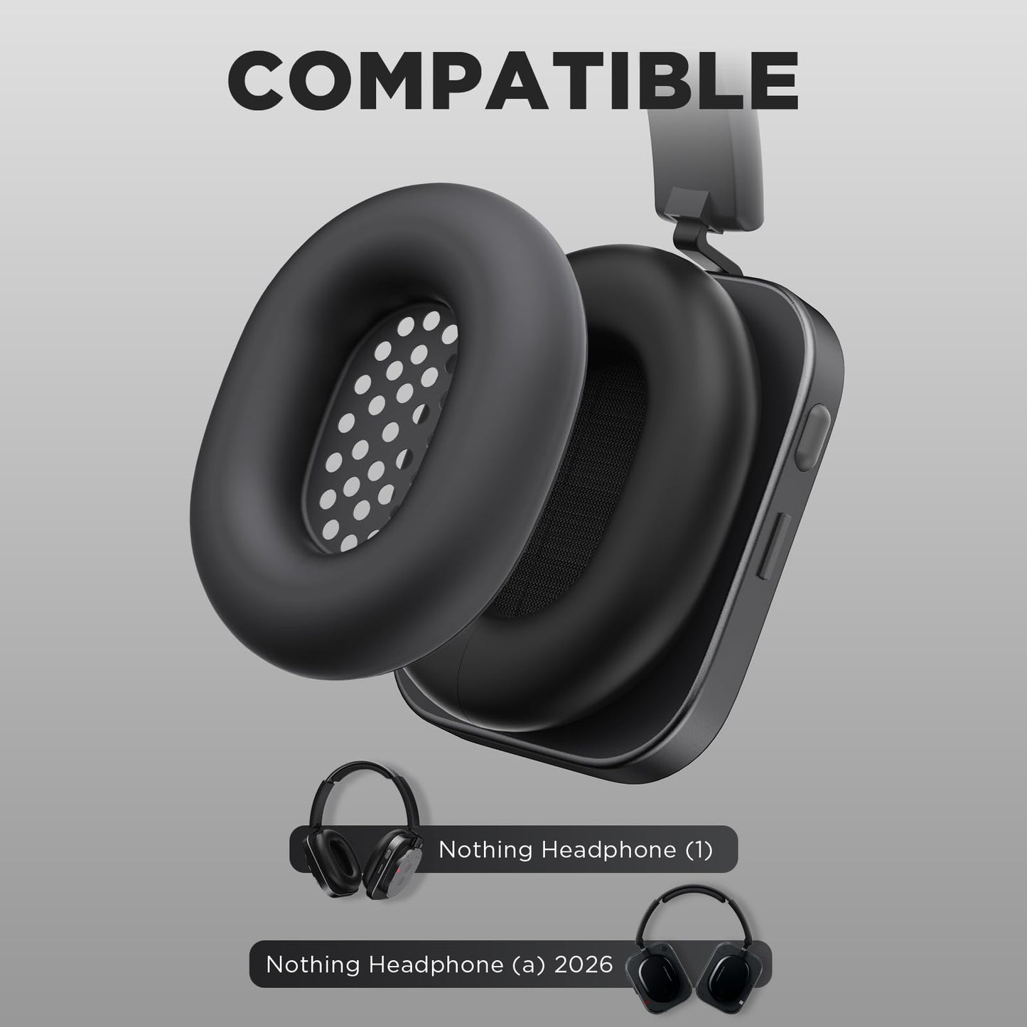 for Nothing Headphone (1) Ear Cushions Protective Cover,Ear Pads Protective Cover Compatible with Nothing Headphone (a) 2026,Soft Washable Ear Cups