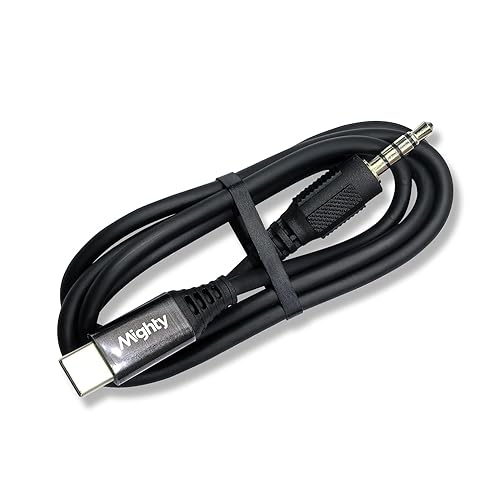 Mighty Type-C Charging Cable - The Official Charging Cable, USB-C to 3.5mm Headphone Jack (Extended Length - 29.5" (75CM)