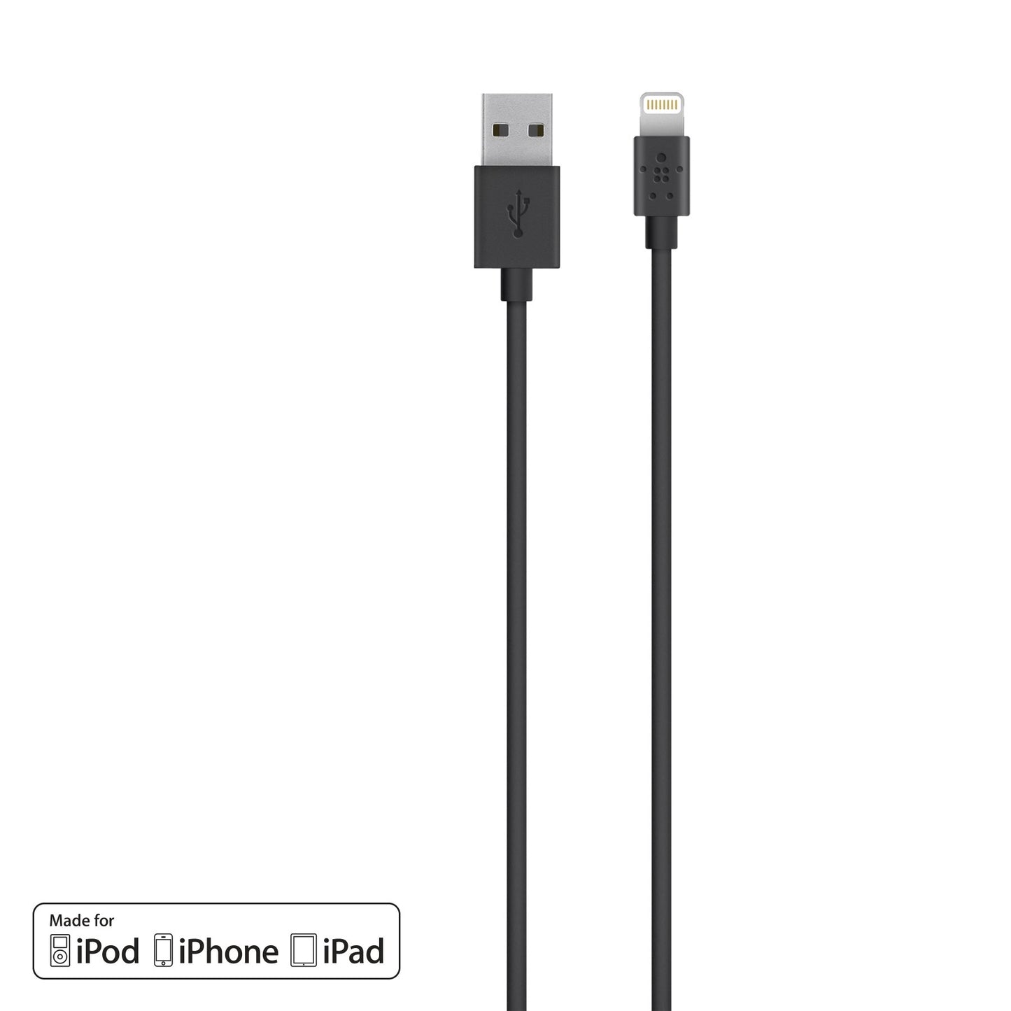 Belkin Lightning to USB ChargeSync Cable - Lightning/USB for iPad, iPod, iPod, Notebook - 6.56 ft -