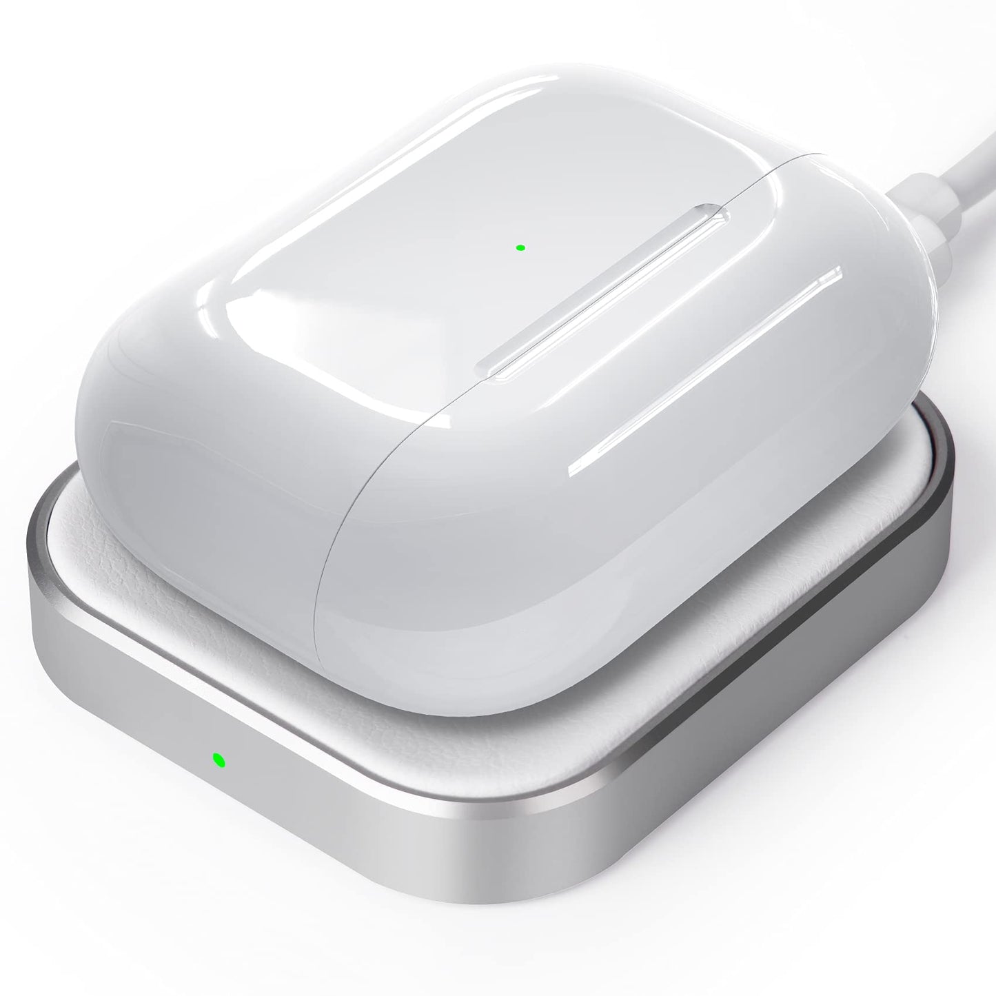 AirPods Pro Charger, Wireless Charging Station for AirPods Pro 3/ Pro 2/Pro, Wireless Charger for Airpods 4 (with Active Noise Cancellation)/ 3rd