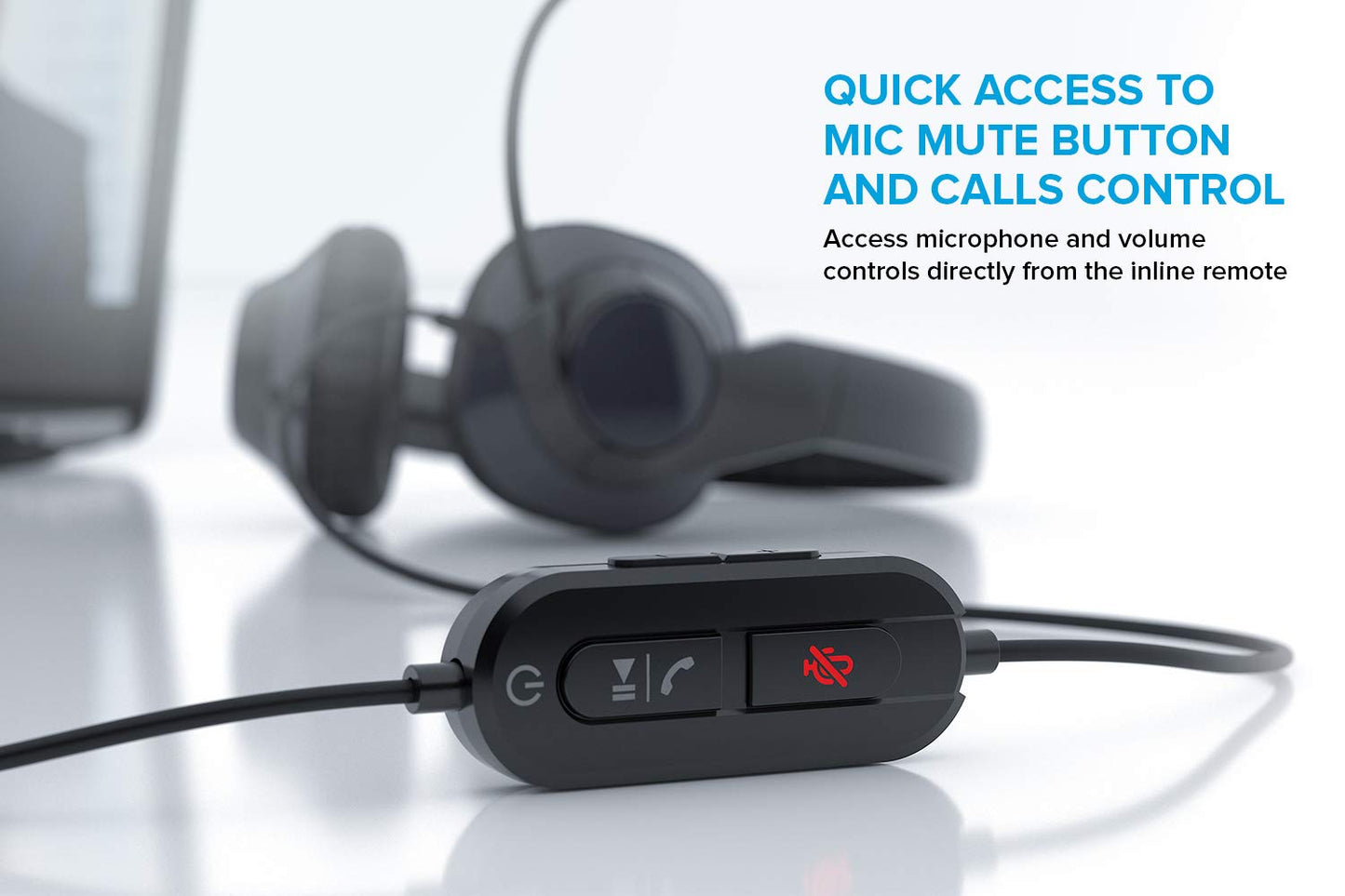 Creative HS-720 V2 USB Digital Audio On-Ear Headset with Noise-Cancelling Condenser Boom Mic, Inline Mic Mute/Calls/Volume Control and Mic-Monitoring