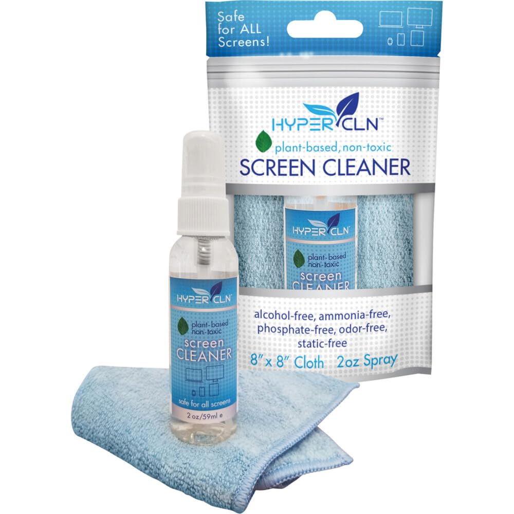 Falcon Safety Products Hypercln Screen Cleaning Kit, 2 Oz Spray Bottle