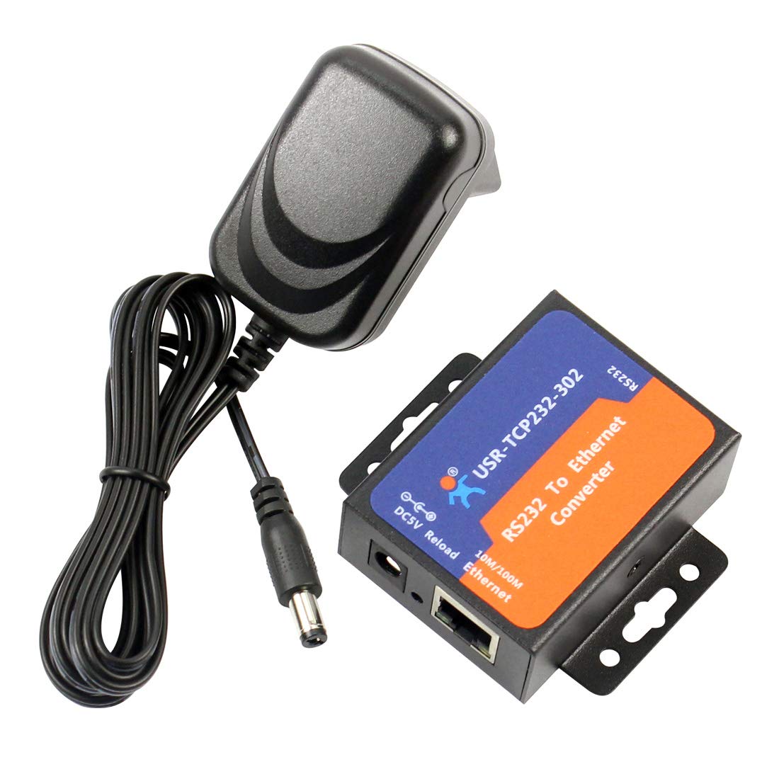 USR 5PCS USR-TCP232-302 Tiny Size Serial RS232 to Ethernet TCP IP Server Module Ethernet Converter Support DHCP/DNS