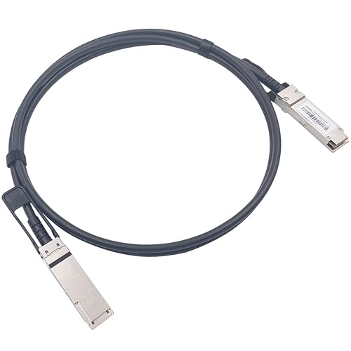 Wiitek 2M QSFP+ DAC Twinax Cable, 40GbE QSFP+ Direct Attach Copper Cable,30AWG Black, for Cisco QSFP-H40G-CU2M, Dell, Ubiquiti, D-Link, Juniper