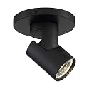 Nuvo Lighting 62/1105 12W LED Adjustable Barrel Monopoint Ceiling and Wall Spotlight, Black