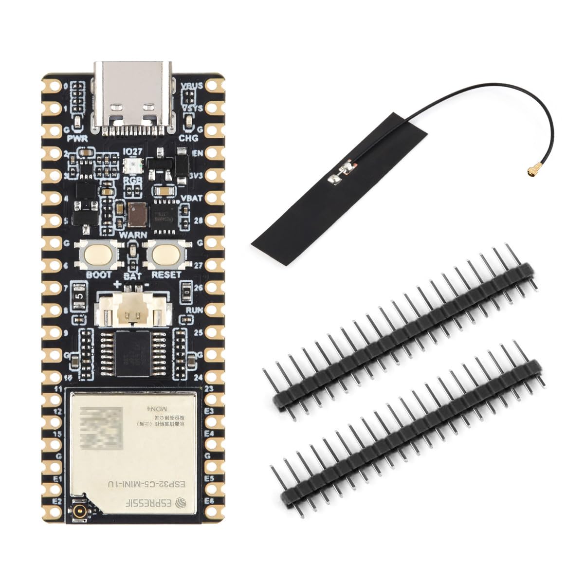 Waveshare ESP32-C5 Dual-Band Wi-Fi6 Dev Board, External FPC Antenna