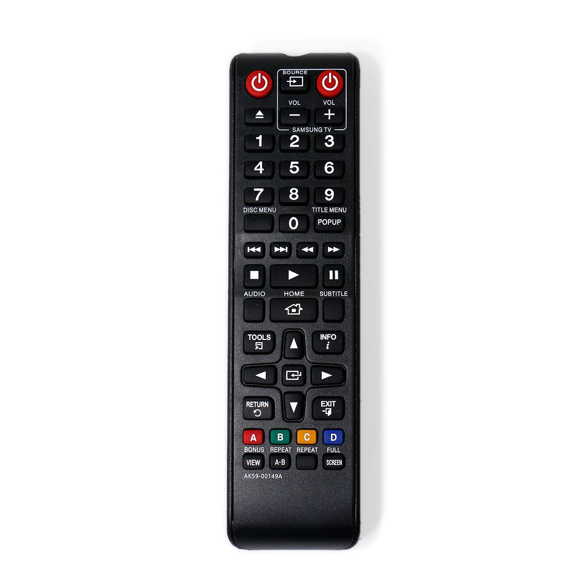 New Replace AK59-00149A Remote Control for Samsung BD-ES5300 BD-FM51 BD-FM57C BD-H5100 BD-H5900 BD-HM51 BD-HM59 BD-J5100 BD-J5700 BD-J5900 BD-JM51