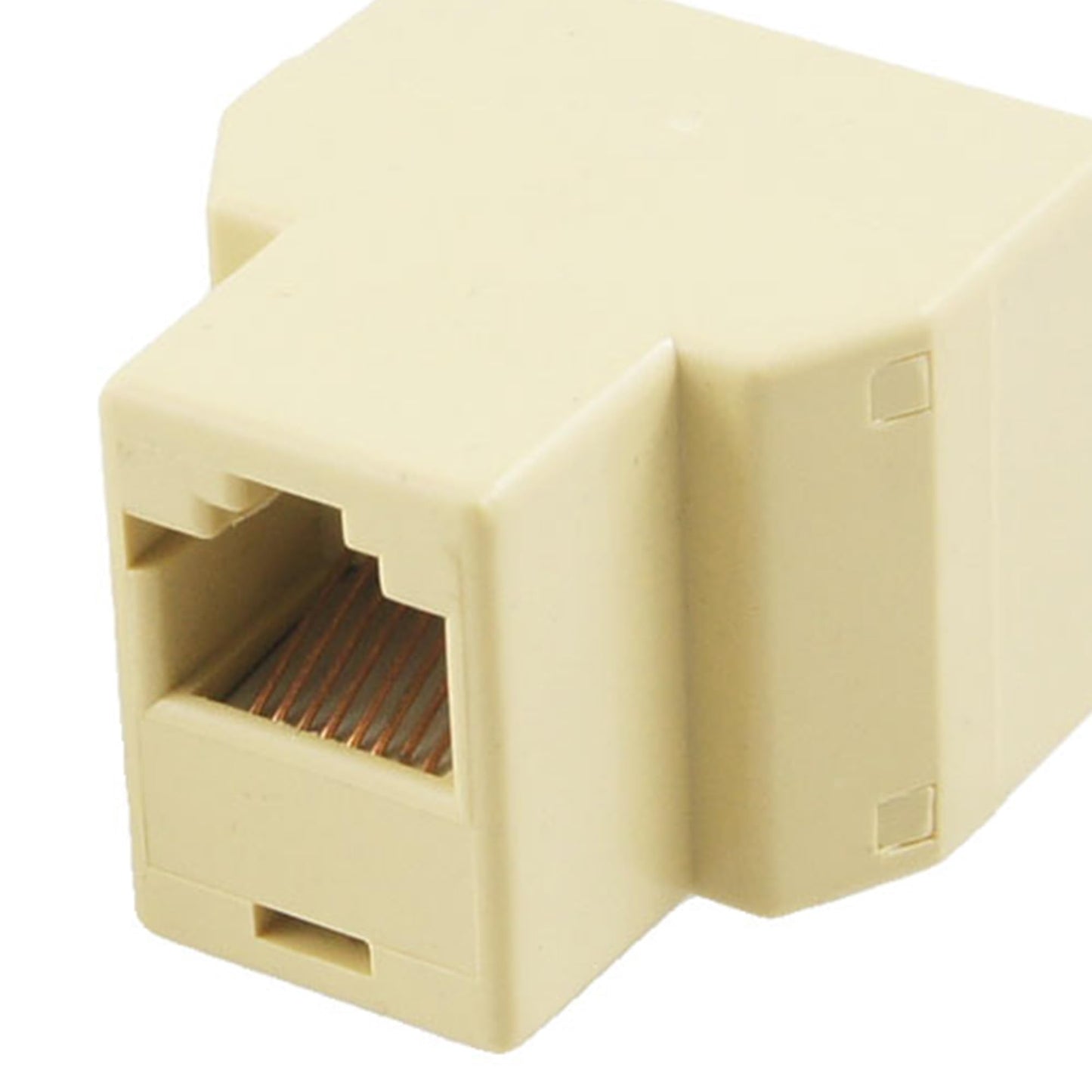 uxcell 2 Pcs 3 Way RJ45 LAN Network Ethernet Splitter Connector Khaki