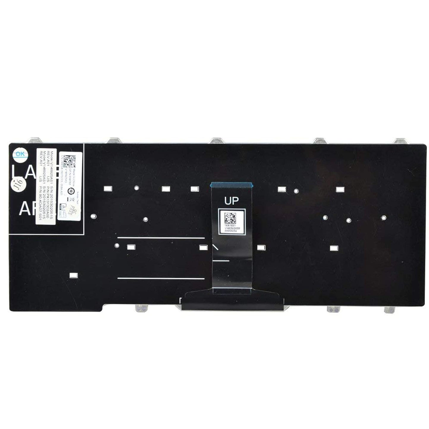 No Pointer US Replacement Keyboard for Dell Latitude E5450 E5470 E7450 E7470 7480 7490 5480 5488 3340 3350 Laptop Without Backlight No Frame