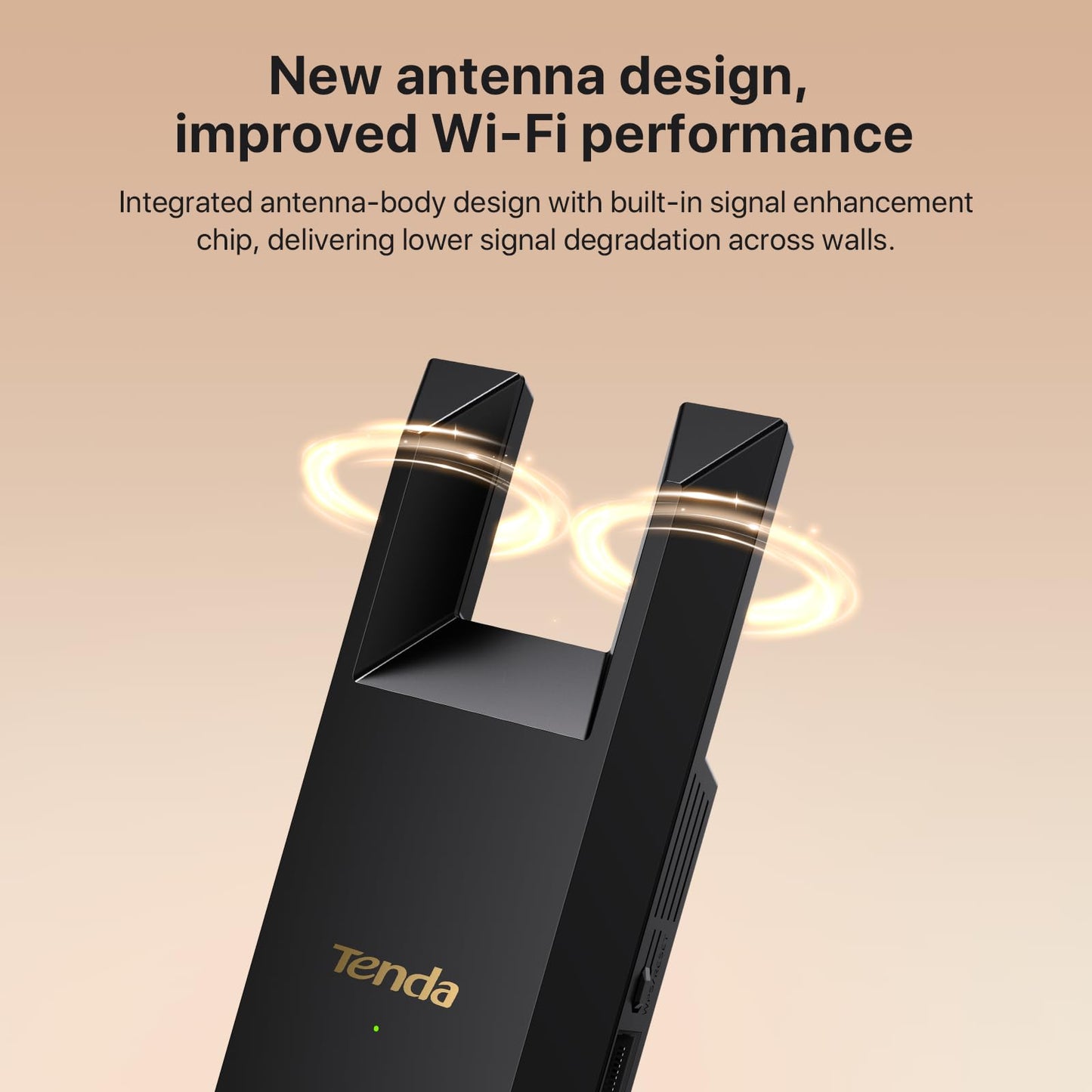 Tenda WiFi Extender N300 WiFi Extender,with Ethernet Port, Up to 800 Sq. Ft.,Single Band WiFi Range Extender,Repeater Mode&AP Mode,Easy Setup,2.4GHz