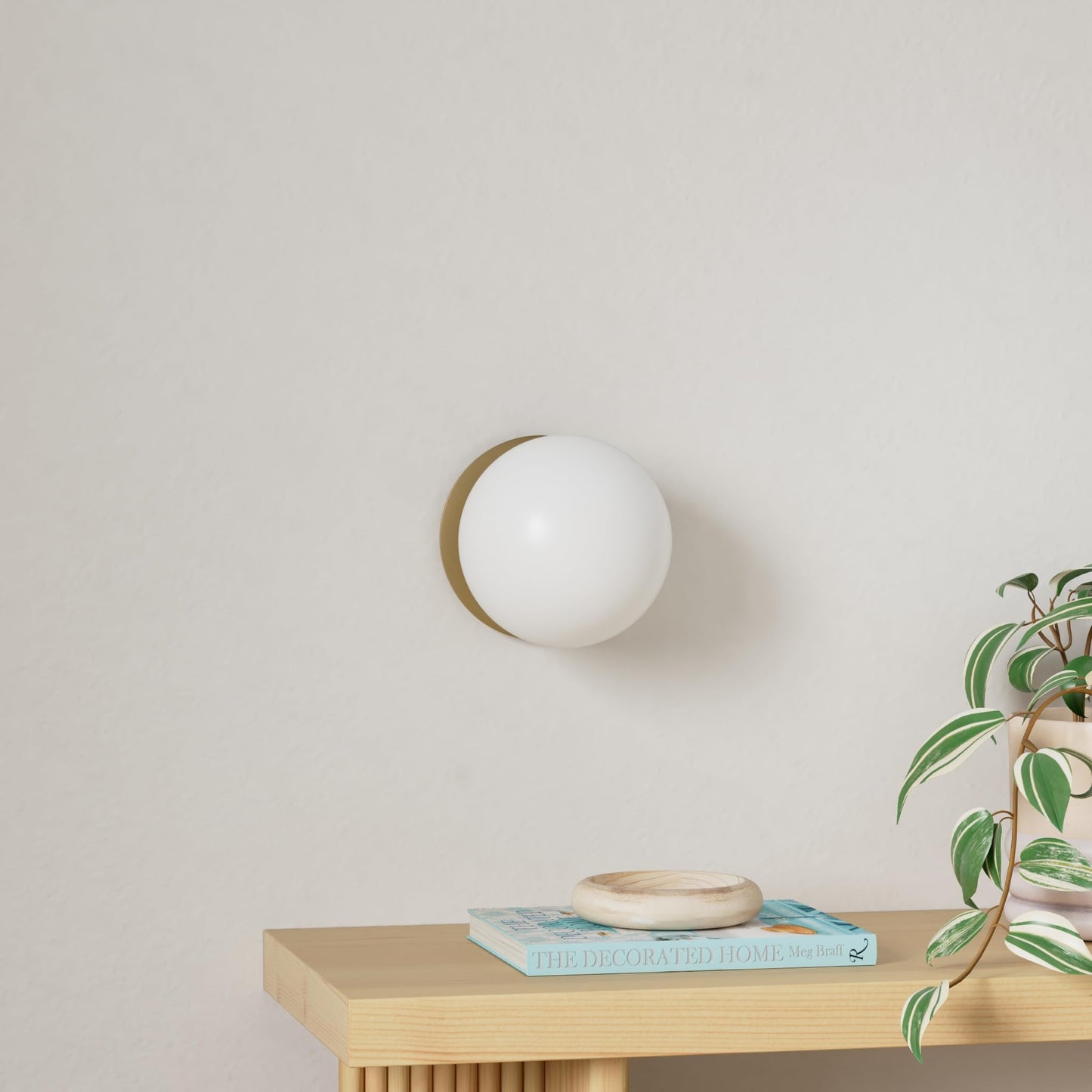 Quorum 339-1-80 Contemporary Modern One Light Wall Mount in Brass - Antique Finish,