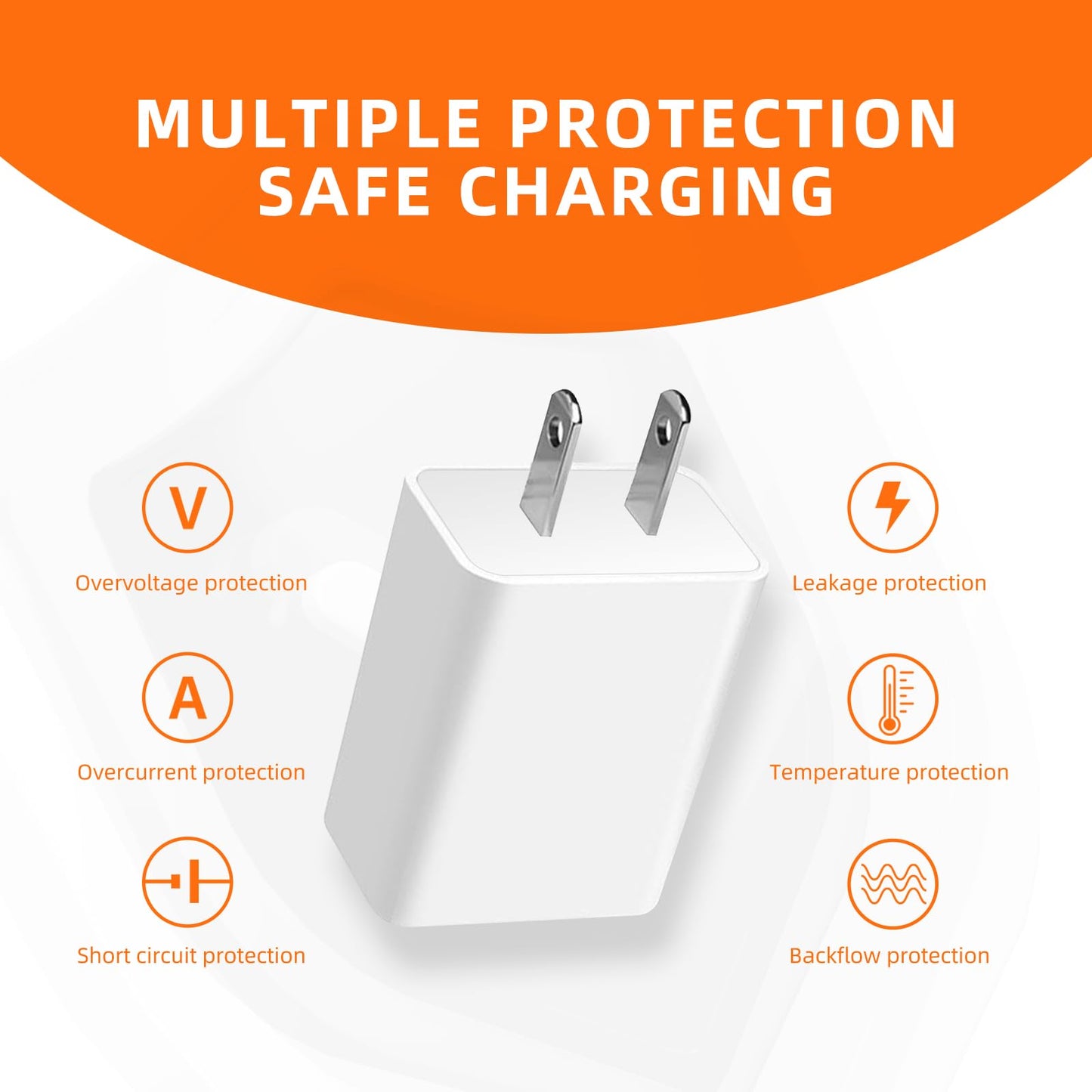 3 Pack USB Wall Charger Block 5V 2A AC Power Adapter Plug 10W for iPhone 13 12 11 Pro Max 8 7 6 6S Plus SE XS XR X,iPad,Kindle