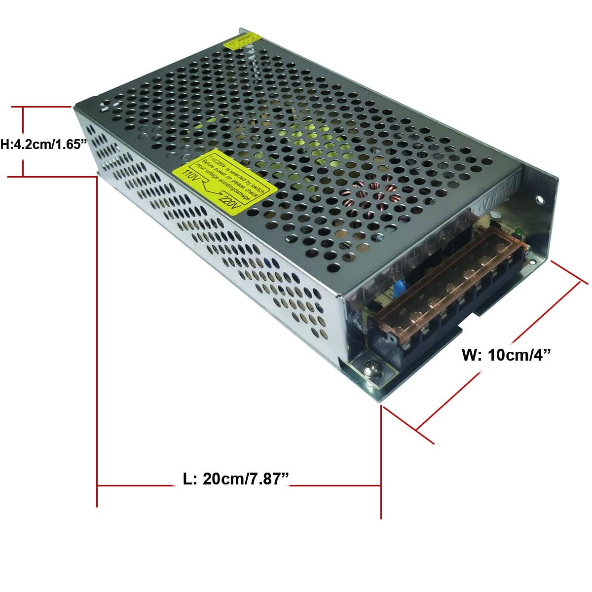 AC 110V/220V to DC 12V 15A 180W Universal Regulated Switching Power Supply Adapter Transformer Driver Converter for LED Strip Light, CCTV Security…